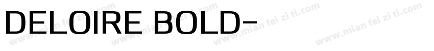 Deloire Bold字体转换